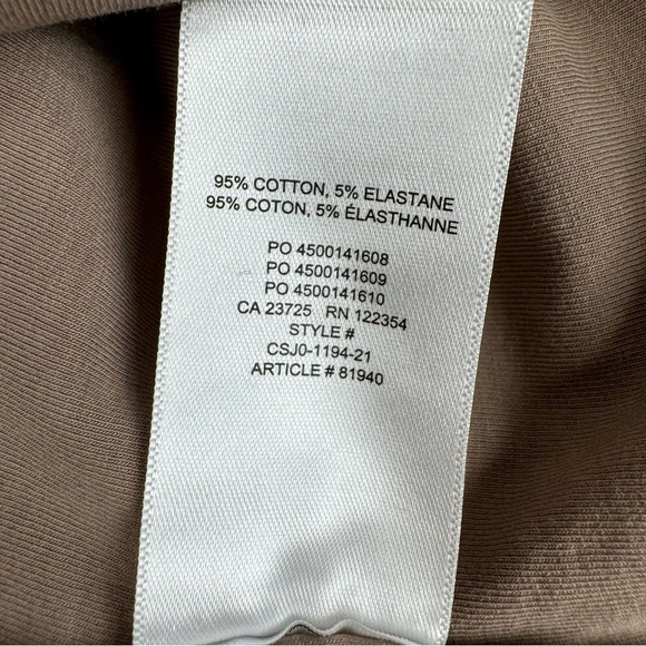 Aritiza The Group Babaton Bodysuit Soft Contour Sleeveless Taupe New - Picture 9 of 9
